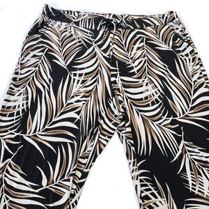 Laura Plus 3X Tropical Leaf Pants Effortless Elegance & Comfort coastal grandma